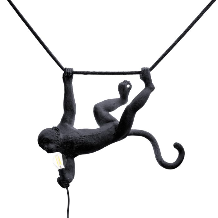 Monkey Lamp Swing Noir