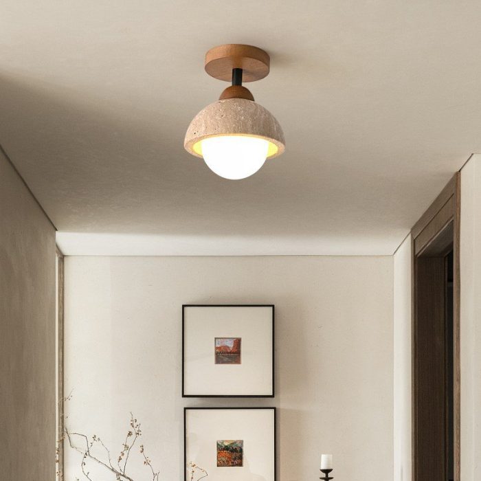 Travertine Ceiling Lamp